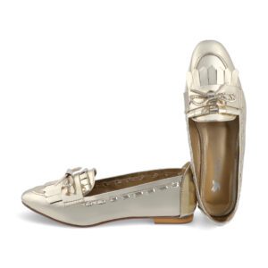 Bow Loafers - Gold