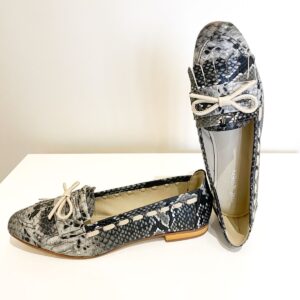 Patten Loafers - Grey & Beige