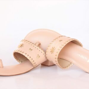Handwoven Heels - Peach