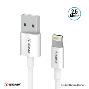 Sigma Diamond Series Lightning 3.0A Charging Cable