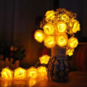 20 Rose White Fairy Decorative Lights