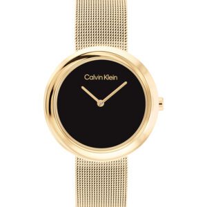 Calvin Klein Twisted Bezel Gold Mesh 35mm