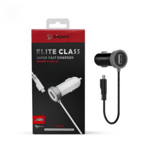 Sigma Elite Class Super Fast Micro Car Charger | CR003