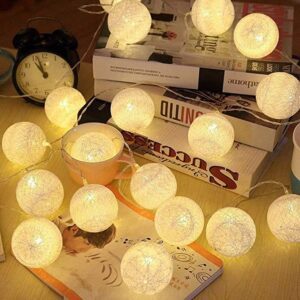 20 LED Cotton Balls Fairy Lights